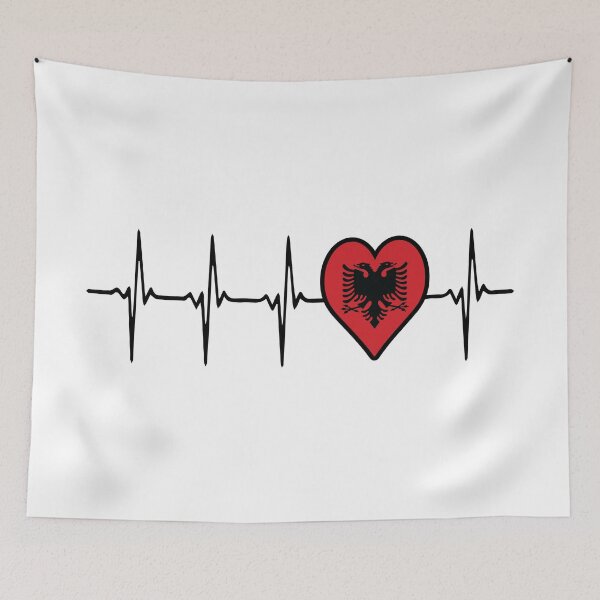 Item preview, Albanian Heart beat designed and sold by artesign.