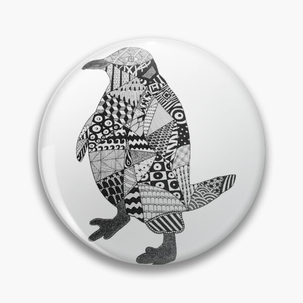 Item preview, Penguin Zentangle Drawing  designed and sold by BritW1509.