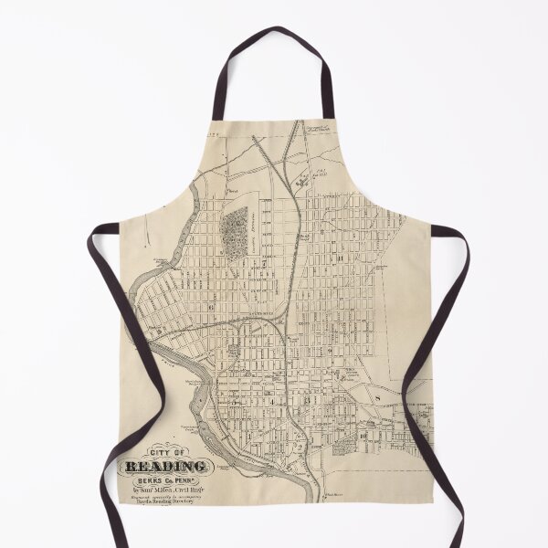 Item preview, Mapa vintage de Reading PA (1877) designed and sold by BravuraMedia.