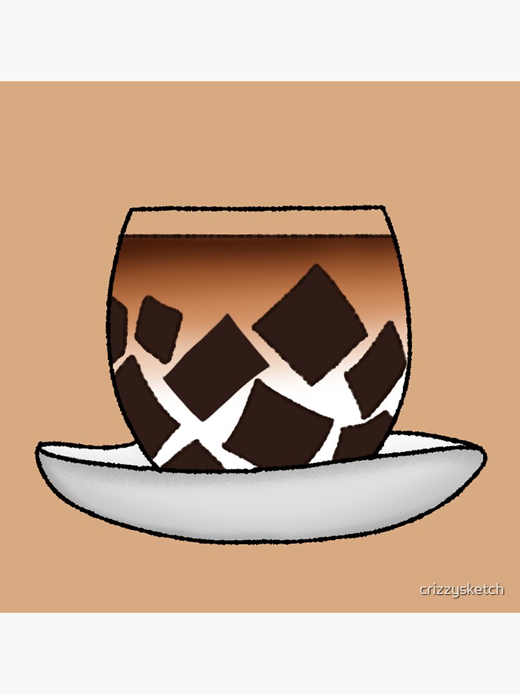 "Classic Coffee Jelly " Sticker for Sale by crizzysketch Redbubble