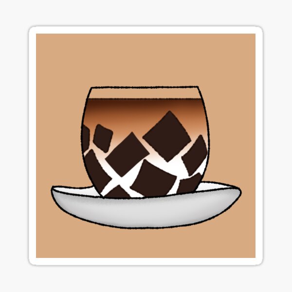 "Classic Coffee Jelly " Sticker for Sale by crizzysketch Redbubble