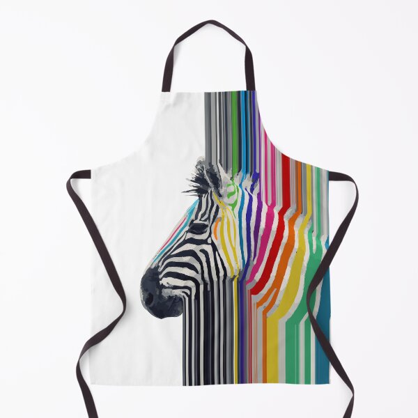 Item preview, colorful vibrant stripes zebra paint designed and sold by InovArtS.