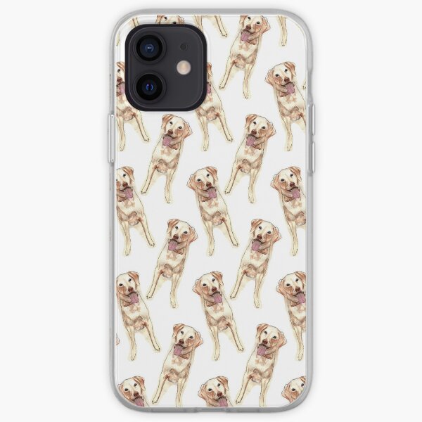 Happy yellow Labrador iPhone Soft Case
