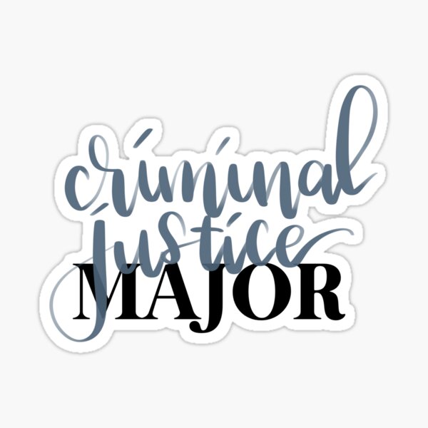 mayor de justicia penal Pegatina