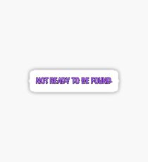 Troye Sivan: Lost Boy "Not ready to be found" Sticker