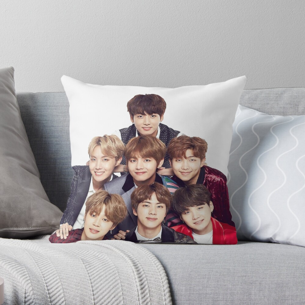 BTS Group Throw Pillow