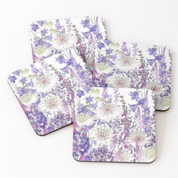 Item preview, Flower Garden - Astrantia, Campanula, Foxgloves & Alliums designed and sold by Fiona Calder Designs.
