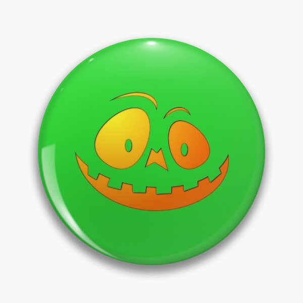 Item preview, Cheeky Pumpkin Face on Monster Green  designed and sold by Creepyhollow.
