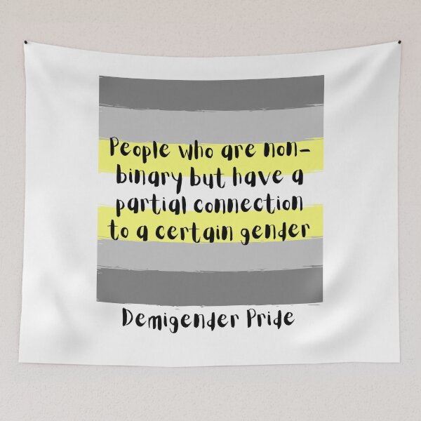 Item preview, Demigender Pride Flag Meaning designed and sold by ZayZayDesigns.