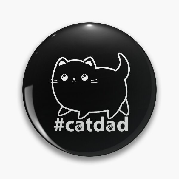 Artikelvorschau, Für Katzenbesitzer #catdad Schwarzweiss-Entwurfsdruck. entworfen und verkauft von CraftCloud.