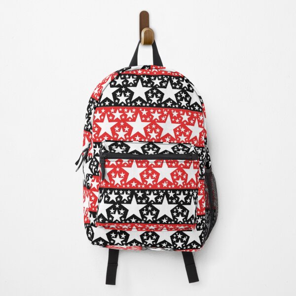 Item preview, Black Red Stars Pattern designed and sold by MarkTees.