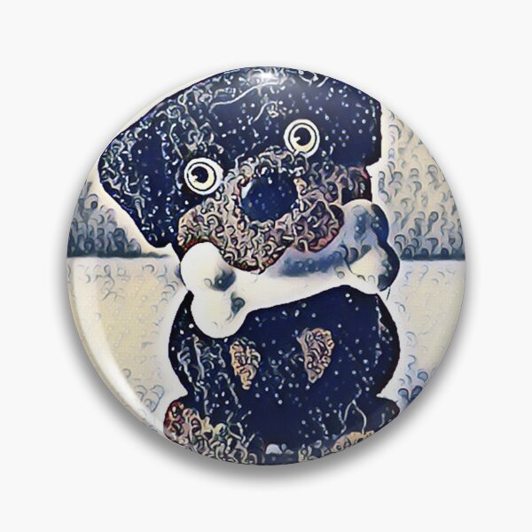 Item preview, Cute Puppy Dog with Bone in Mouth designed and sold by KishShop.