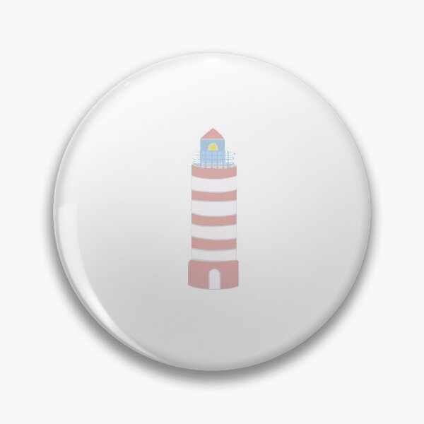 Item preview, Pastel Pink blue and white lighthouse  designed and sold by MollyJaneArt.