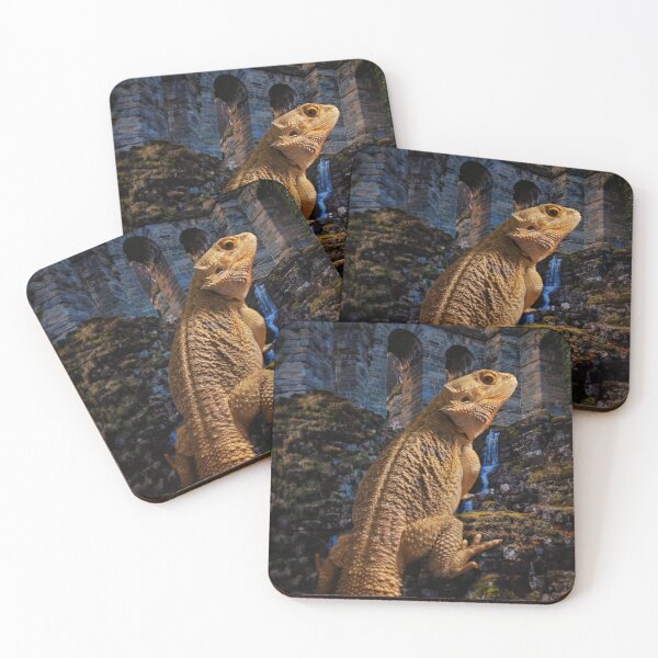 Item preview, Bearded Dragon on a night raid designed and sold by Spikesandscales.