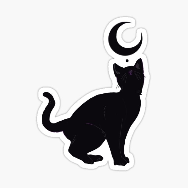 Black Cat Sticker – Someeya