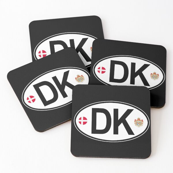 Item preview, Denmark Oval Country Code Decal designed and sold by rogue-design.