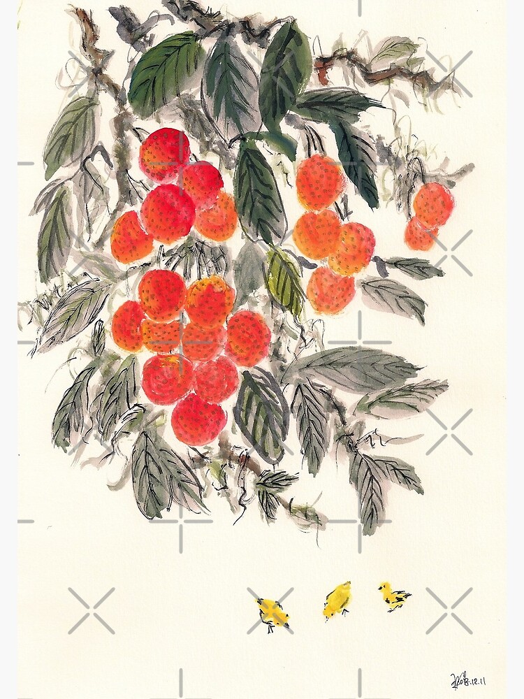 Lychee and Chickens by whya