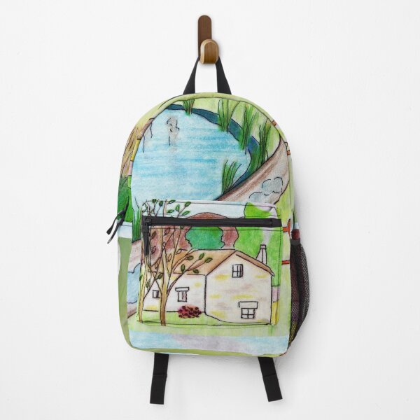Item preview, Little House near the Pond drawing designed and sold by JoAnnFineArt.