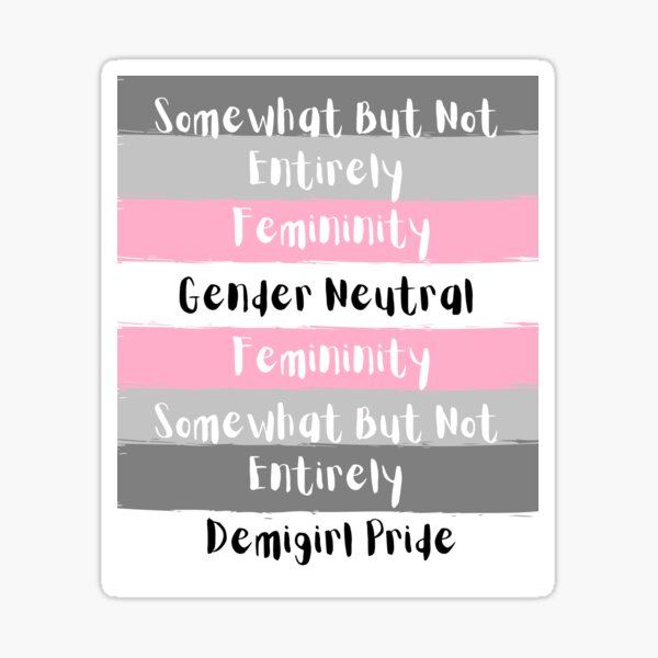 Demigirl Pride Flag Meaning Sticker For Sale By Zayzaydesigns Redbubble