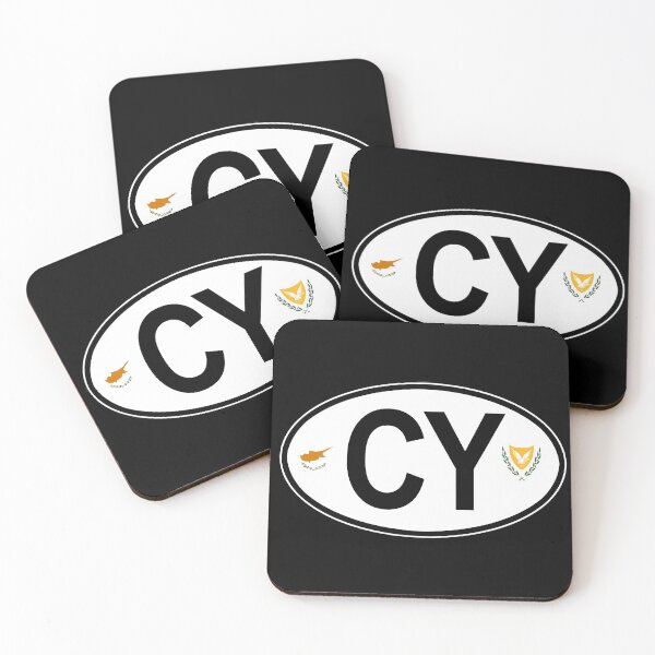 Item preview, Cyprus Oval Country Code Decal designed and sold by rogue-design.