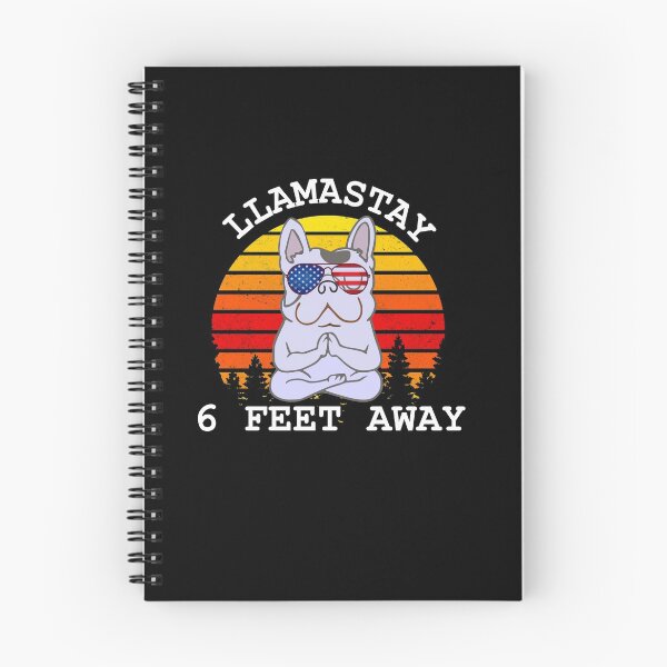 Item preview, Llamastay 6 Feet social distancing Pug Humor designed and sold by ArtistThara.