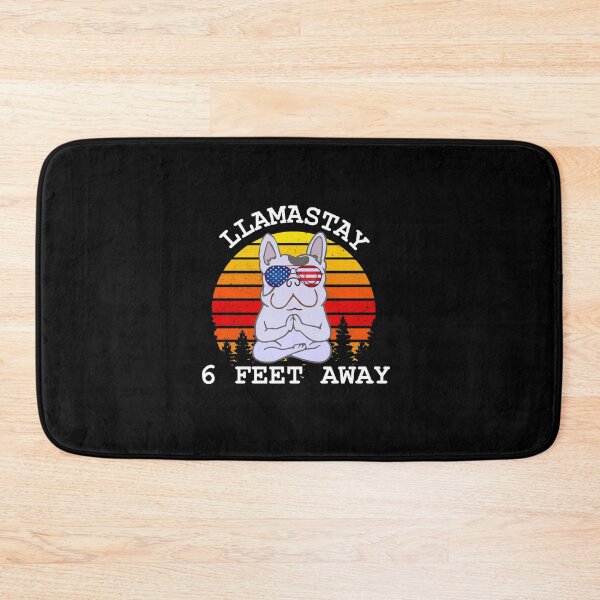 Item preview, Llamastay 6 Feet social distancing Pug Humor designed and sold by ArtistThara.