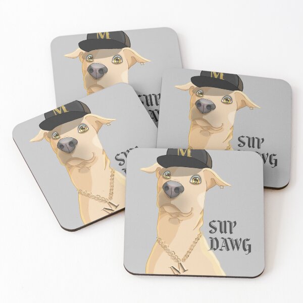Item preview, sup dawg, funny rapper gangsta dog designed and sold by Sofia Dimitriadou.