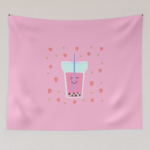Item preview, Kawaii Strawberry Milk Boba Tea  designed and sold by KacyCupcake.