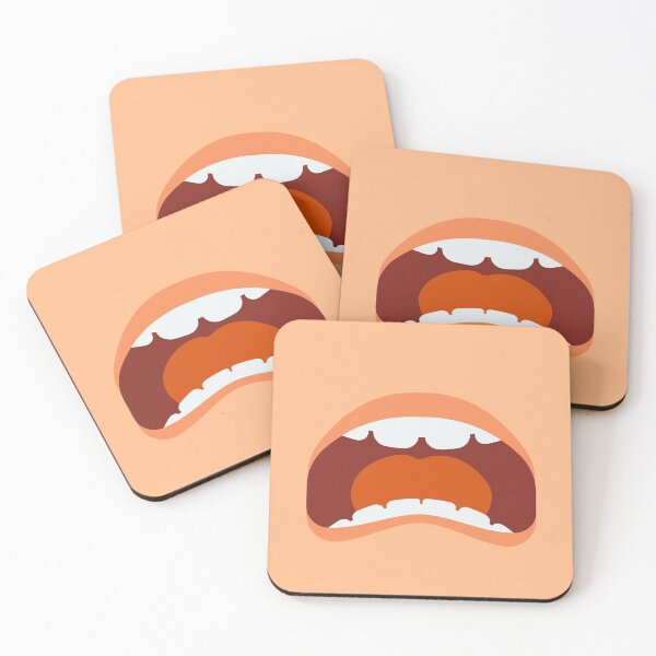 Item preview, Human Cartoon Person Mouth Teeth Tongue Expression Emotion Open designed and sold by noirty.