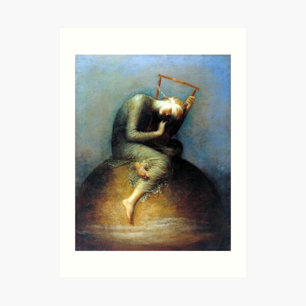 Hope George Frederic Watts Art Print For Sale By Forgottenbeauty   Aps,504x498,small,transparent Pad,600x600,f8f8f8.u1 