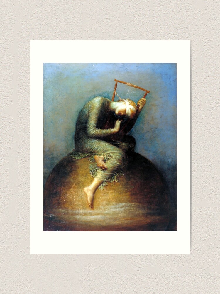 Hope George Frederic Watts Art Print For Sale By Forgottenbeauty   Farp,small,wall Texture,product,750x1000.u1 