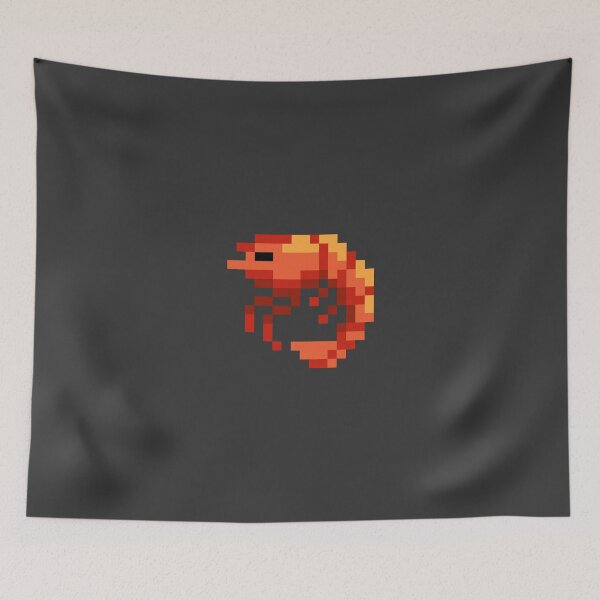Item preview, Pixel Ebi Prawn Emoji -_- designed and sold by DoctorHiccups.
