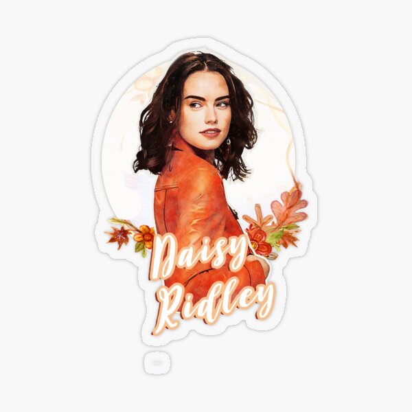 Daisy Ridley / Crown of flower Sticker by clair-ette