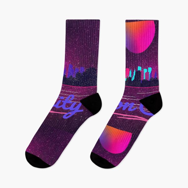 Item preview, Neon City Lights 80s Design designed and sold by FlotsamDesigns.