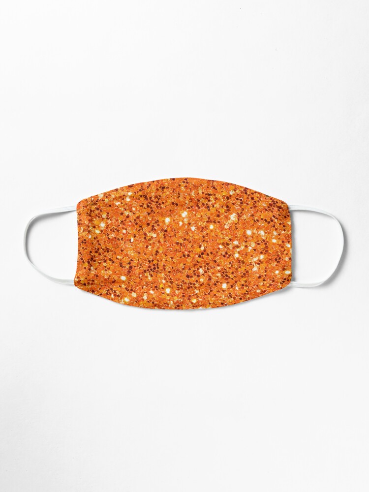 Download Orange Glitter Sparkle Pattern Mask By Graphicnology Redbubble PSD Mockup Templates