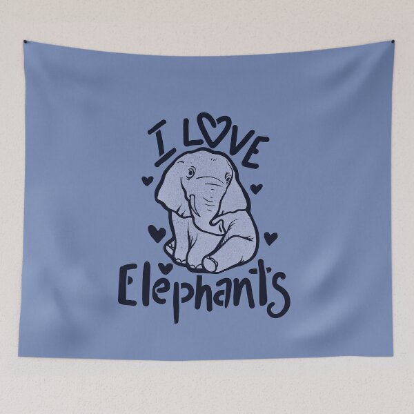Item preview, I love elephants designed and sold by FrictionMaxxing.