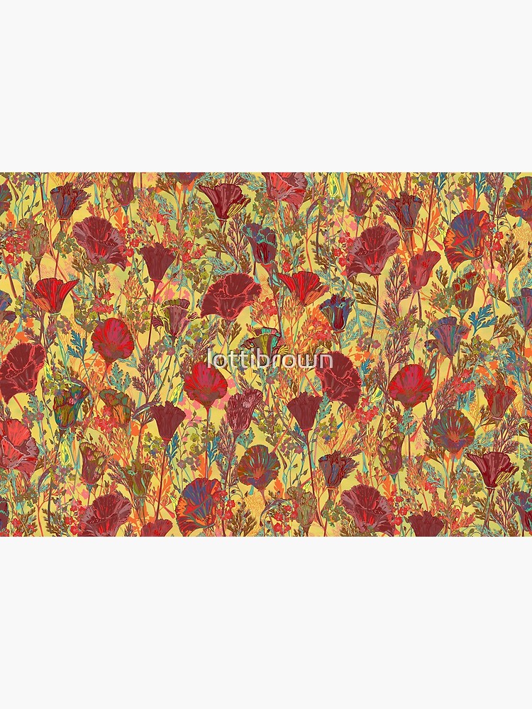 Remembering Poppies - Red & Gold by lottibrown
