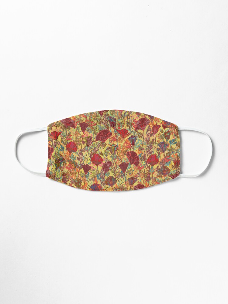 Alternate view of Remembering Poppies - Red & Gold Mask