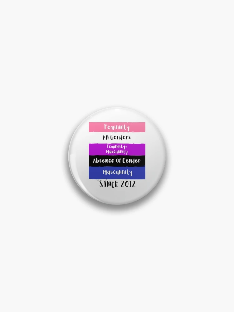  Genderfluid Flag Symbol 1.25” Pinback Button Pin