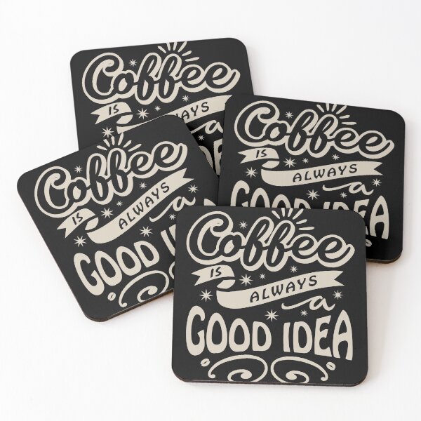 Item preview, Coffee is Always A Good Idea Typography designed and sold by Dewirumbaina.