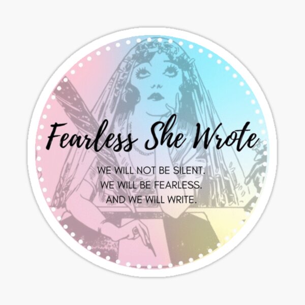 Fearless She Wrote Sticker