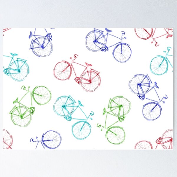 Item preview, Bicycles doodle designed and sold by UDDesign.