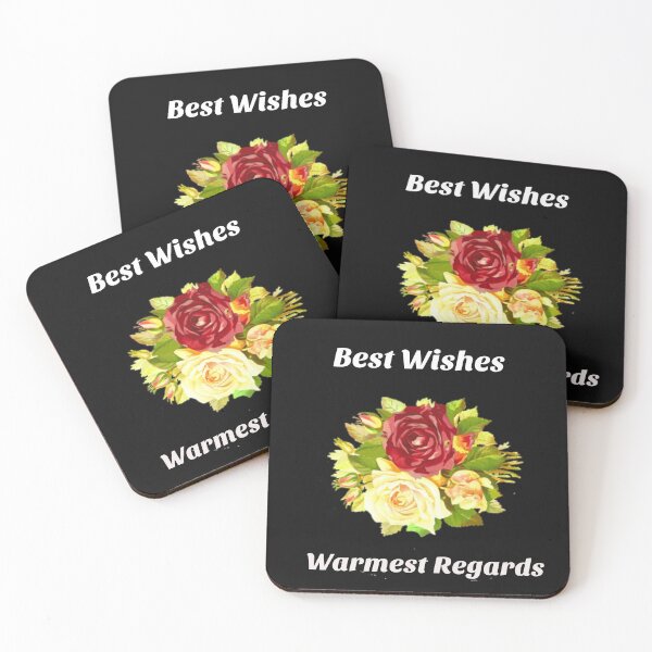 Best Wishes, Warmest Regards - Schitt's Creek Coasters (Set of 4)