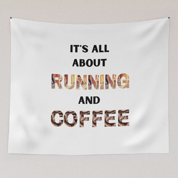 Item preview, It's all about Running and Coffee designed and sold by Lawro007.