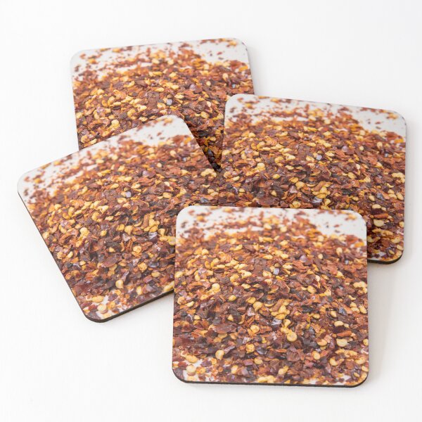 Item preview, Red pepper flakes on paper background.  designed and sold by krisgreenwood.