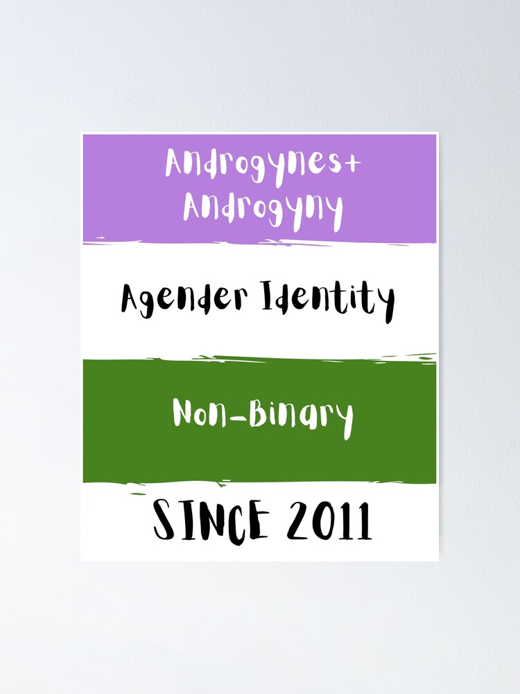 Genderqueer Pride Flag Meaning Poster By Zayzaydesigns Redbubble