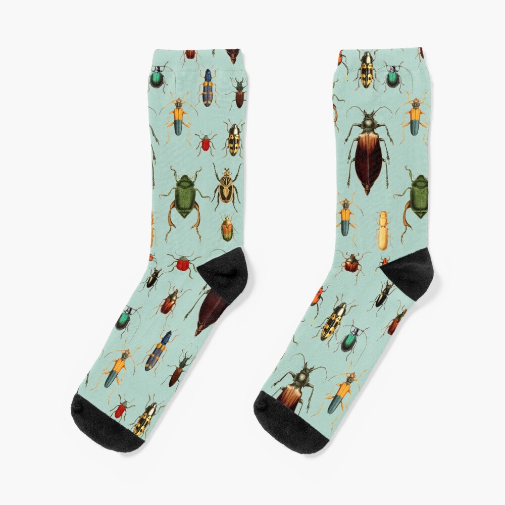 Entomologist's Wish - Beetles and Bugs Socks