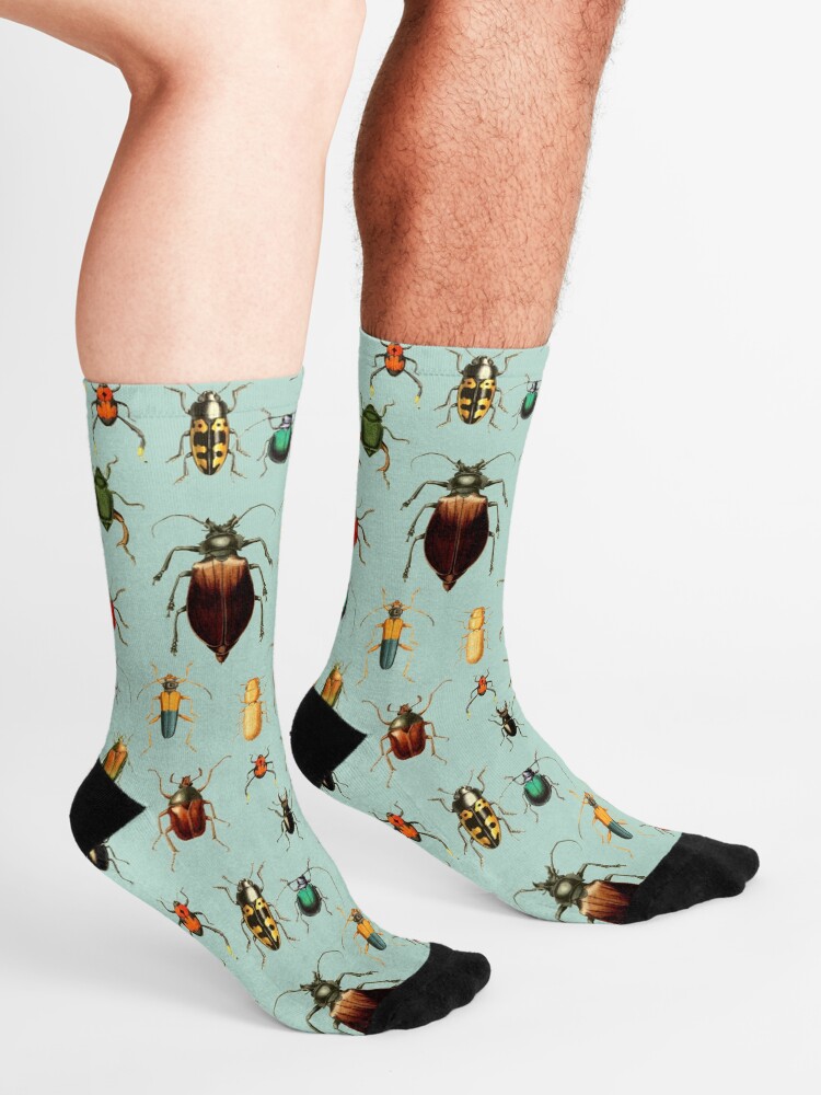 Alternate view of Entomologist's Wish - Beetles and Bugs Socks