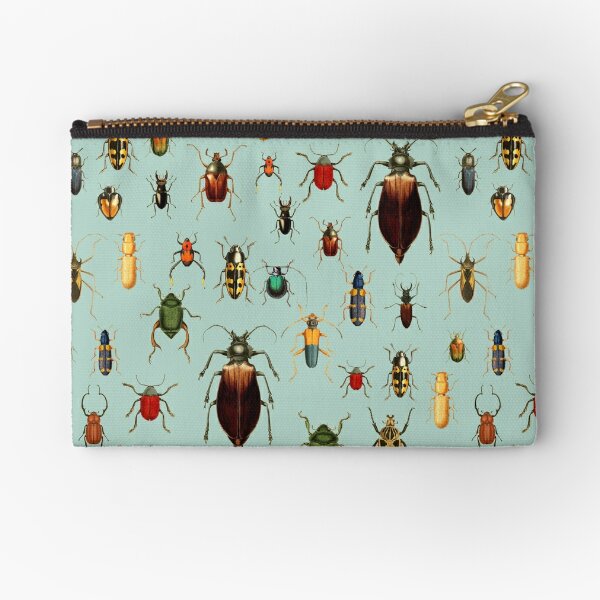 Antique pattern - Beetles and Bugs Zipper Pouch