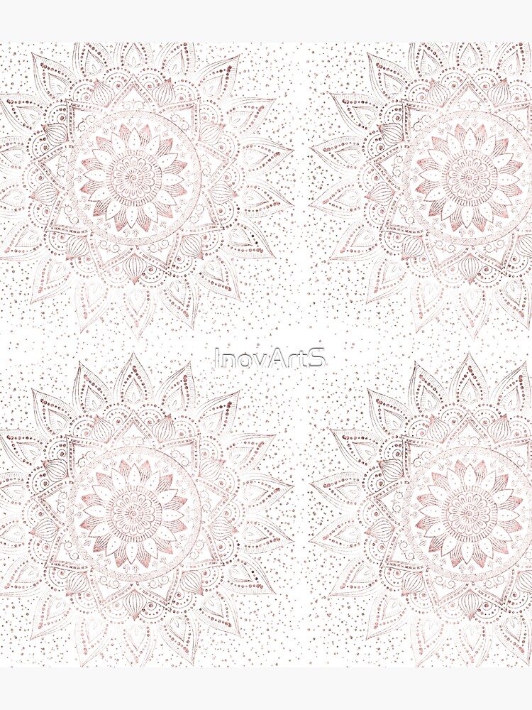 Elegant rose gold mandala confetti design by InovArtS